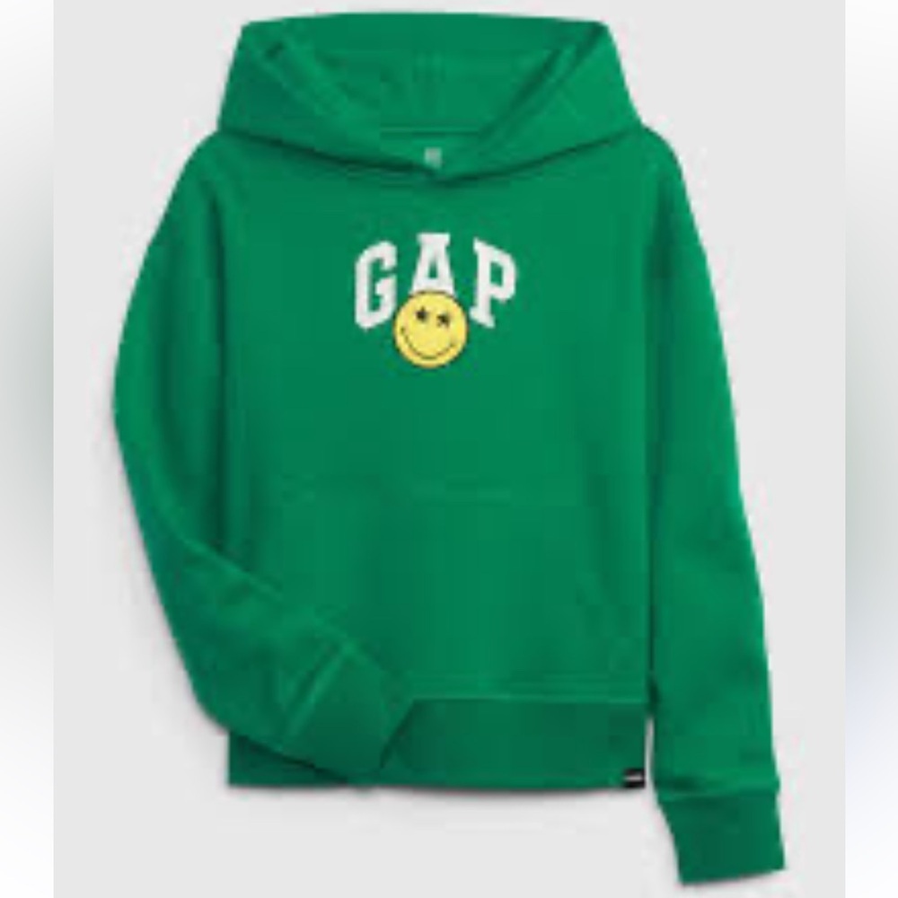 Gap × Smiley Green Happy Hoodie - Size Small